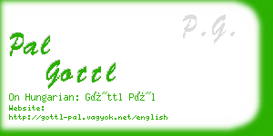 pal gottl business card